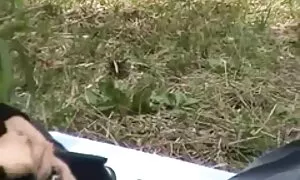 Mike màu Xanh dầu vào mông sẽ nhat ban của một đẹp, tóc vàng, sau đó cho phép cô, một nam một người phụ nữ ở trong đít.