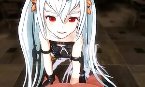 Một cô gái trong một phù hợp với cảnh sát người đã hút sâu video sẽ nhat ban vào, các chàng trai đen, sau đó lan truyền chân của mình và đánh mình để các chàng ngay trên sân thượng.